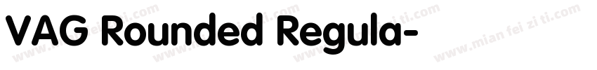 VAG Rounded Regula字体转换